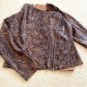 Blank NYC Faux Snakeskin Moto Jacket